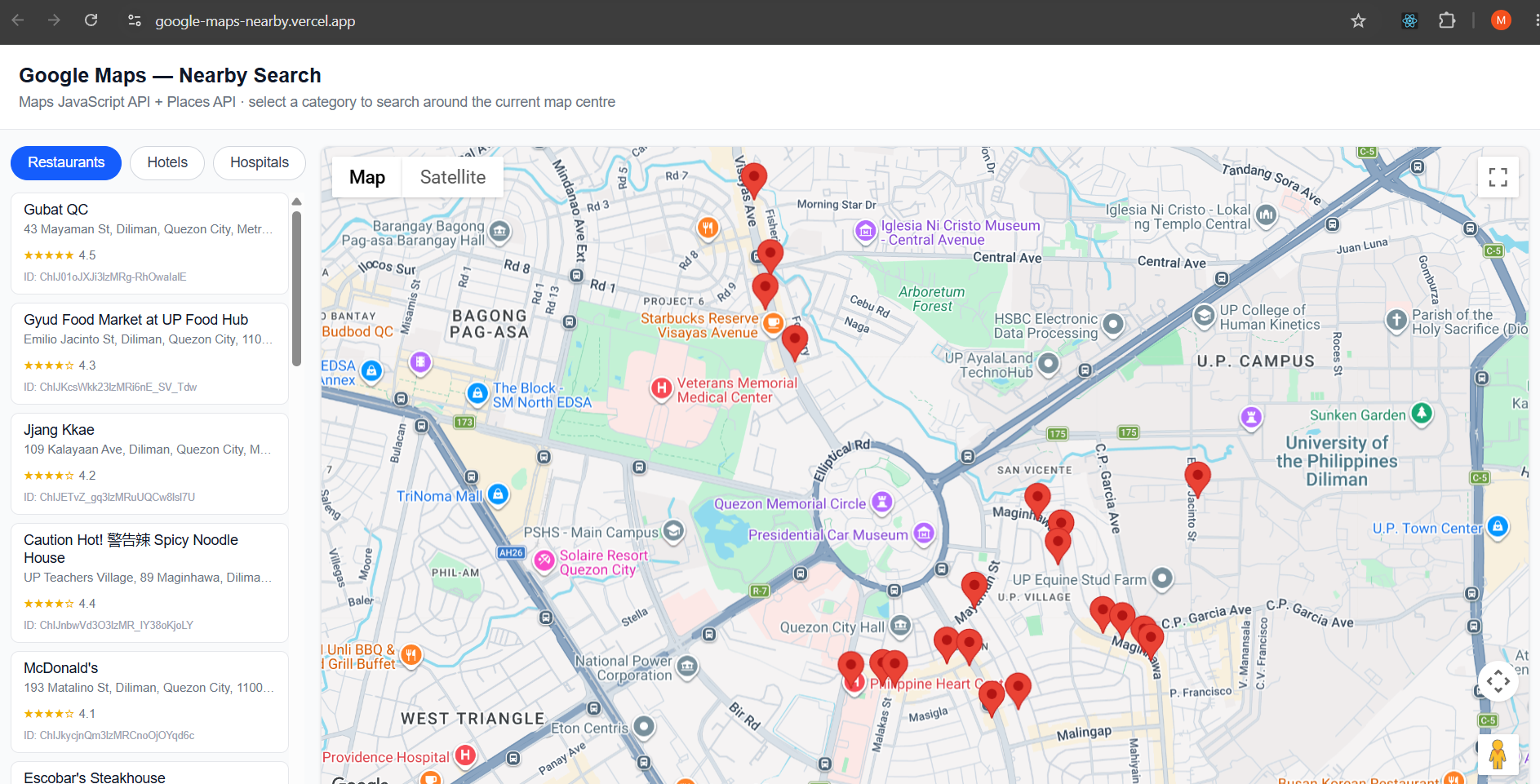location intelligent nearby search